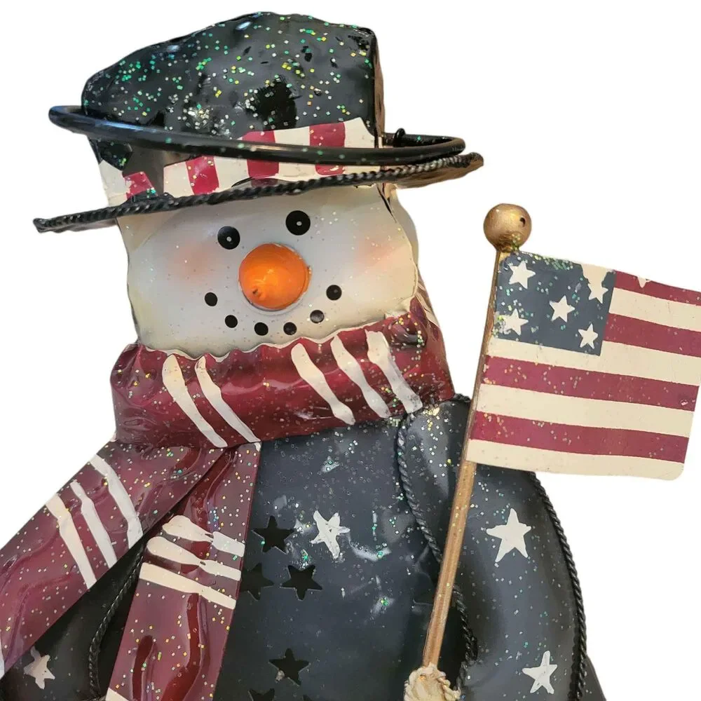 Home Interiors USA Snowman Lantern Christmas